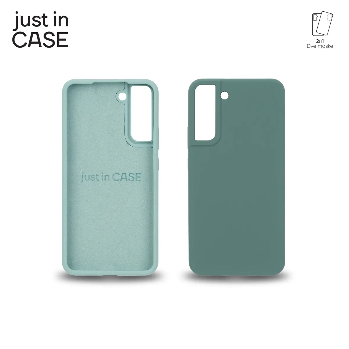 JUST IN CASE 2u1 Extra case MIX za S22+/ mint/maslinasta