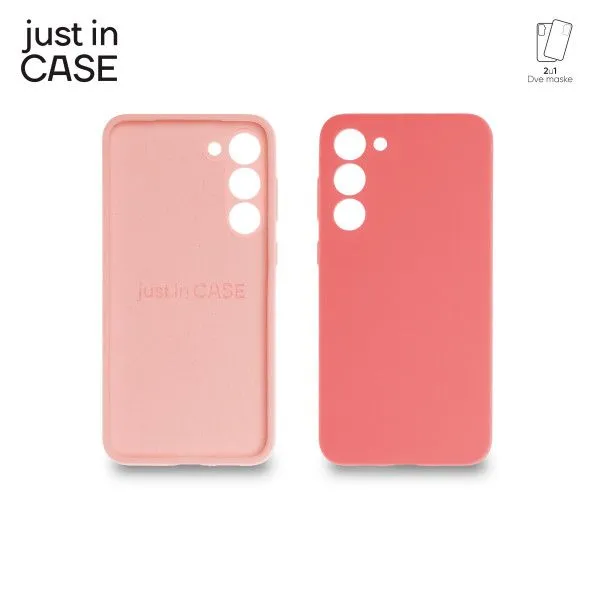 JUST IN CASE 2u1 Extra case MIX za S23+/ roze/puder roze