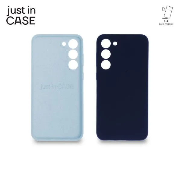 JUST IN CASE 2u1 Extra case MIX za S23+/ teget/baby plava