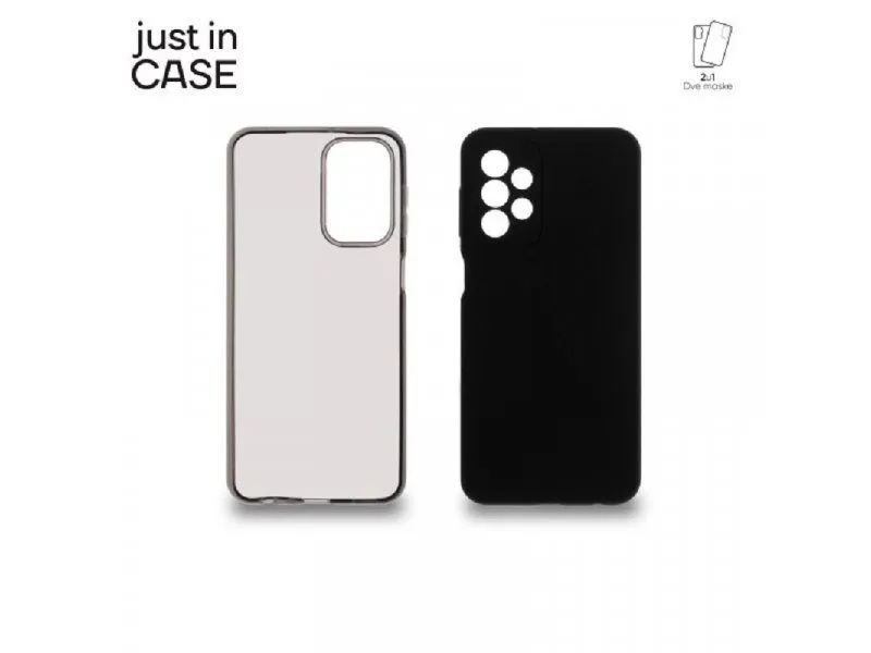 JUST IN CASE Futrola 2u1 Extra case MIX paket maski za Samsung Galaxy A23/ crna