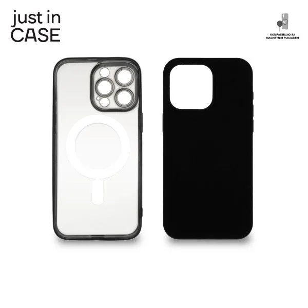 JUST IN CASE Futrola MAG MIX 2u1 za iPhone 15 Pro Max/ crna