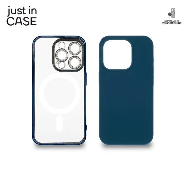 JUST IN CASE Futrola MAG MIX 2u1 za iPhone 15 Pro/ plava