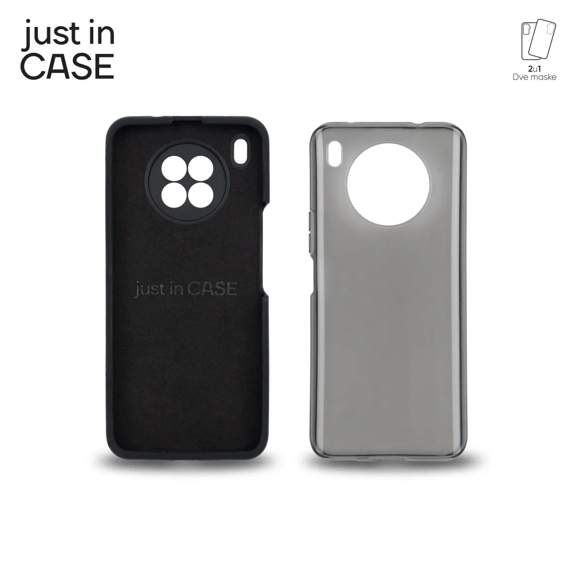 JUST IN CASE Maska 2u1 Extra case MIX za Honor 50 Lite/ crna