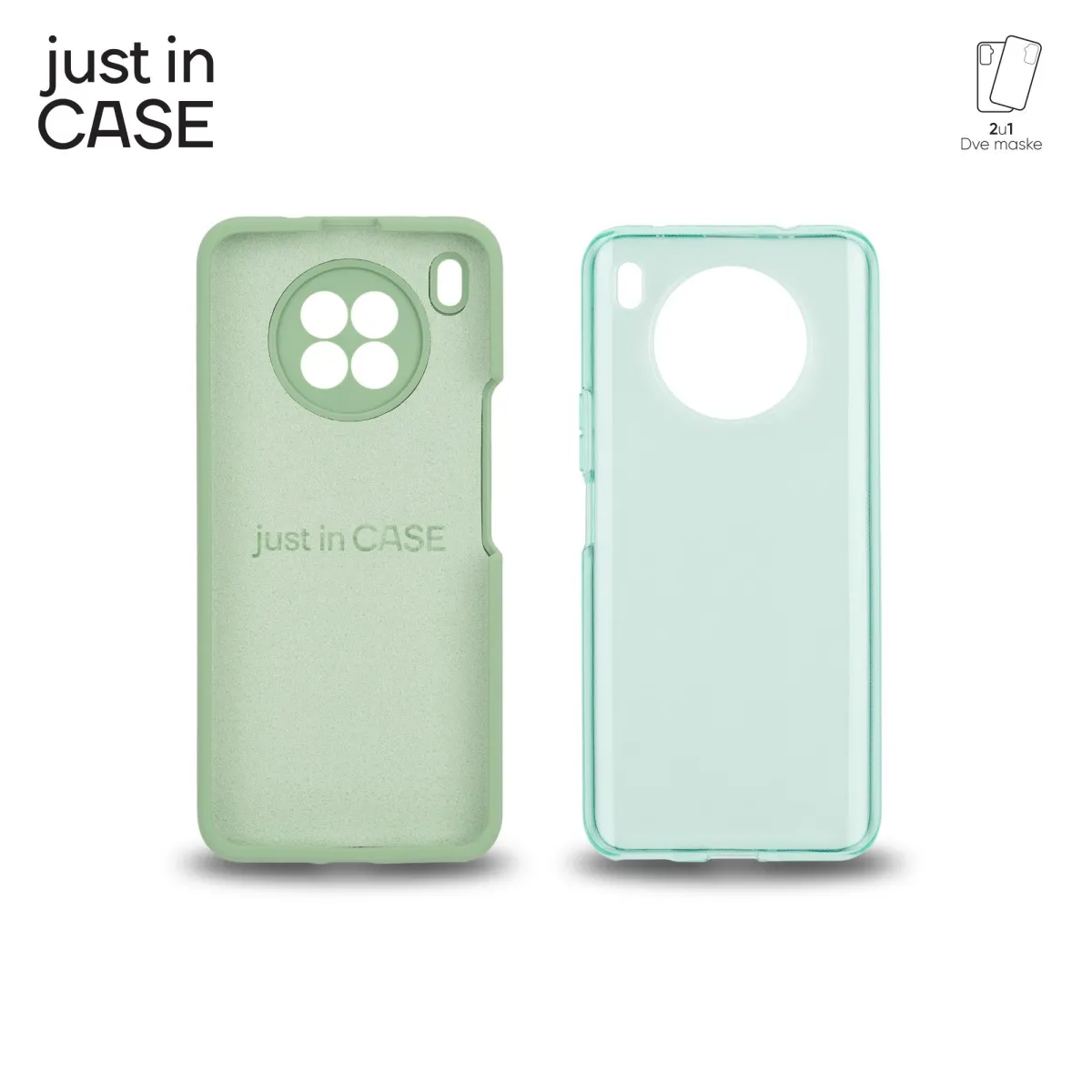 JUST IN CASE Maska 2u1 Extra case MIX za Nova 8i/ zelena