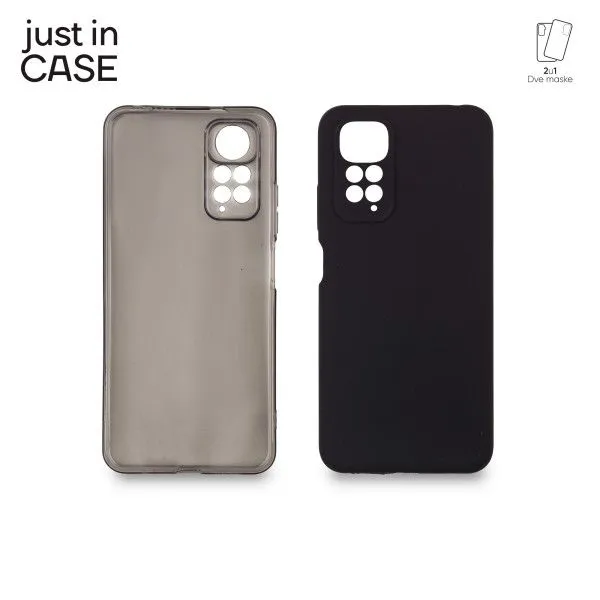 JUST IN CASE Maska 2u1 Extra case MIX za Redmi Note 11/ crna