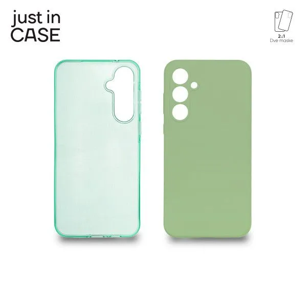 JUST IN CASE Maska 2u1 Extra case MIX za Samsung Galaxy A55, zelena