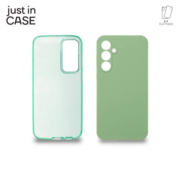 JUST IN CASE Maska 2u1 Extra case MIX za Samsung S23 FE/ zelena