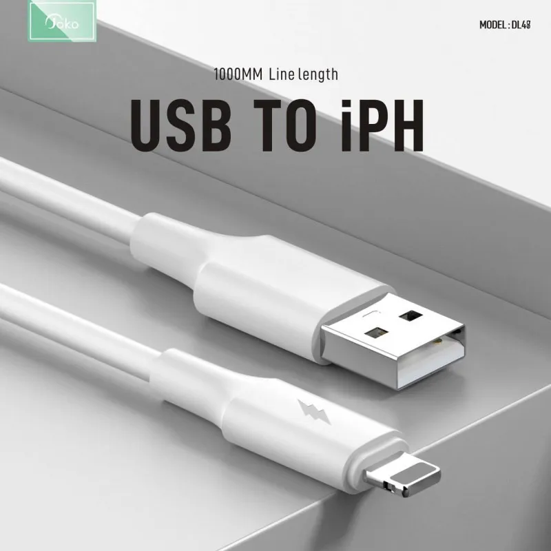 Kabel KONFULON Joko DL48 3A USB na iPhone Lightning beli 1m