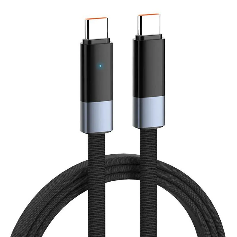 Kabel LDNIO LC241c 65W (Automatic Power OFF) Type-C na Type-C 1m crni