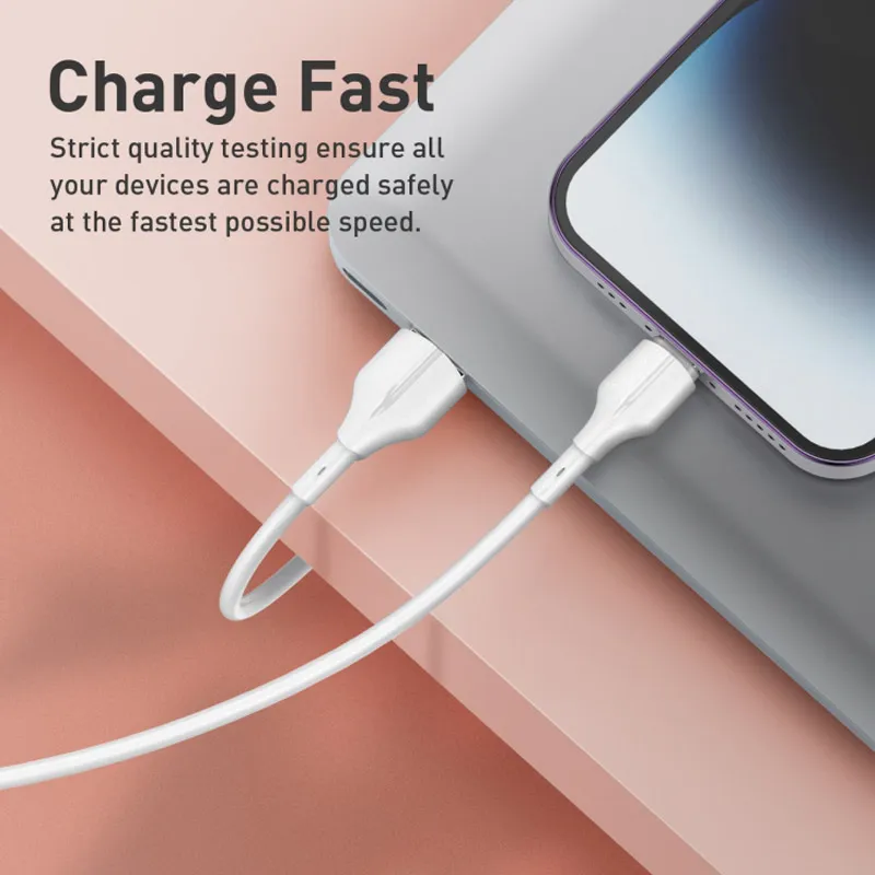 Kabel LDNIO LS841 25W Fast USB na Type-C beli 1m