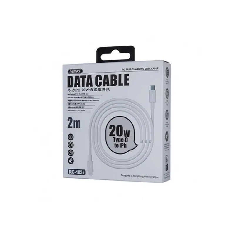 Kabel Remax Marlik RC-183i PD 20W Fast Charge Type-C na iPhone Lightning beli 2m