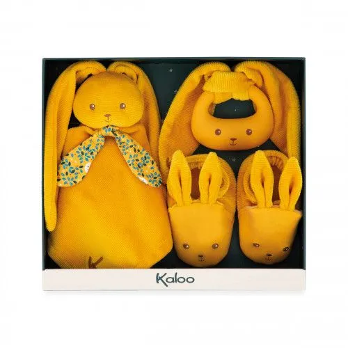 KALOO Poklon set za bebe Zeka/ oker