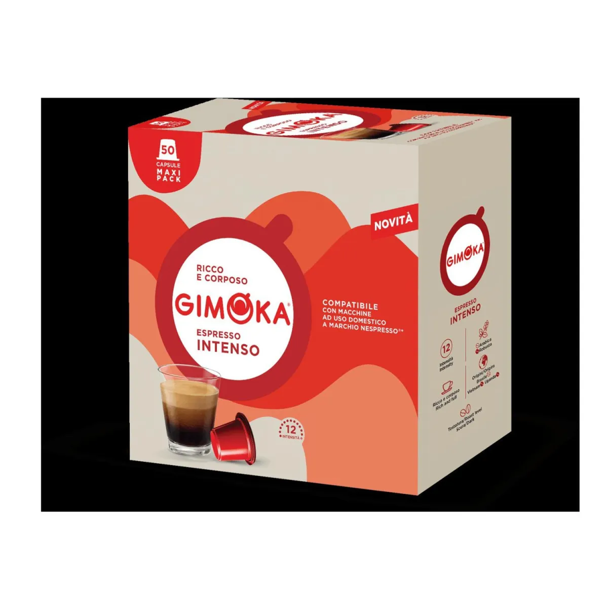Kapsule za kafu Gimoka Nespresso Intenso X50