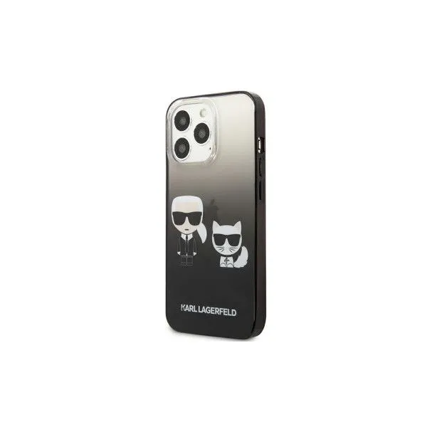 KARL LAGERFELD Futrola za iPhone 13 Pro/ crna Karl & Choupette Head Gradient