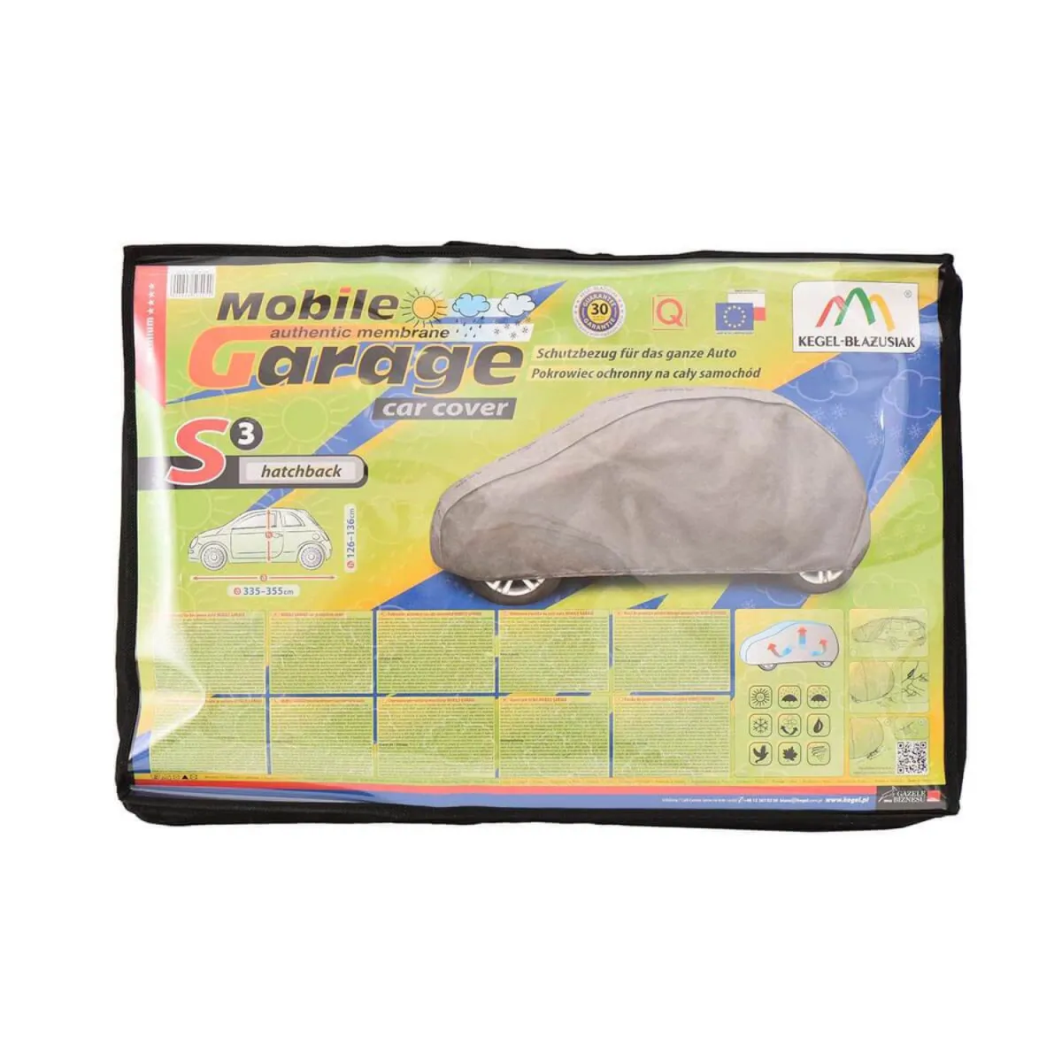 KEGEL BLAZUSIAK Cerada za automobil s3 hatchback/d 335-355cm/v 126-136cm