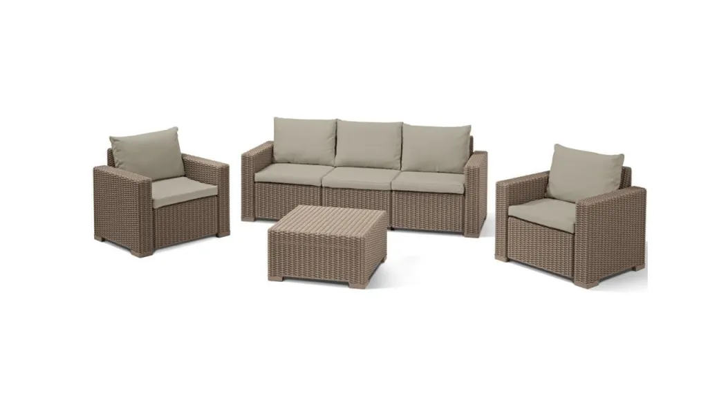 KETER Baštenski set California 3 seater/ Pe-ratan/ kapućino