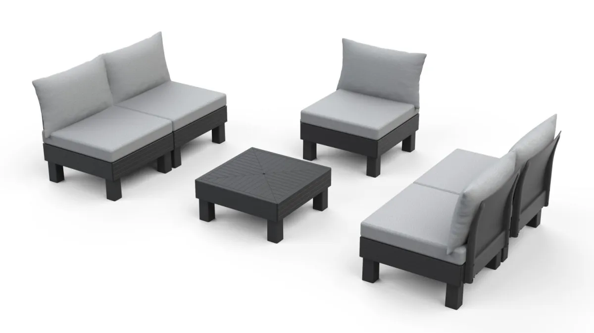 KETER Baštenski set Cantara elements 5 seater, grafit
