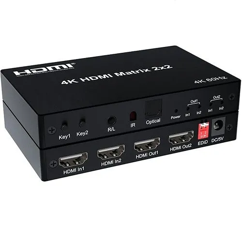 KETTZ HDMI Matrix 4k 60hz 2x2 HM-K252