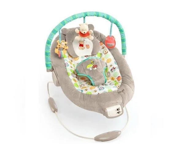 KIDS II Ležaljka za bebe Disney baby Winnie the Pooh Dots & Honey pots 60256