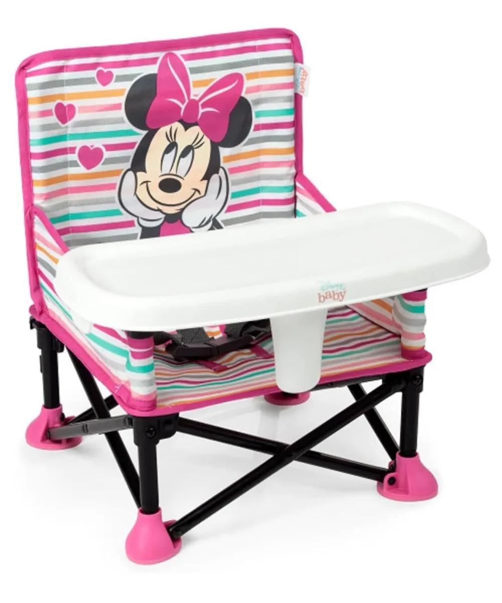 KIDS II Stolica za hranjenje Disney baby Minnie Mouse Pop ‘n sit