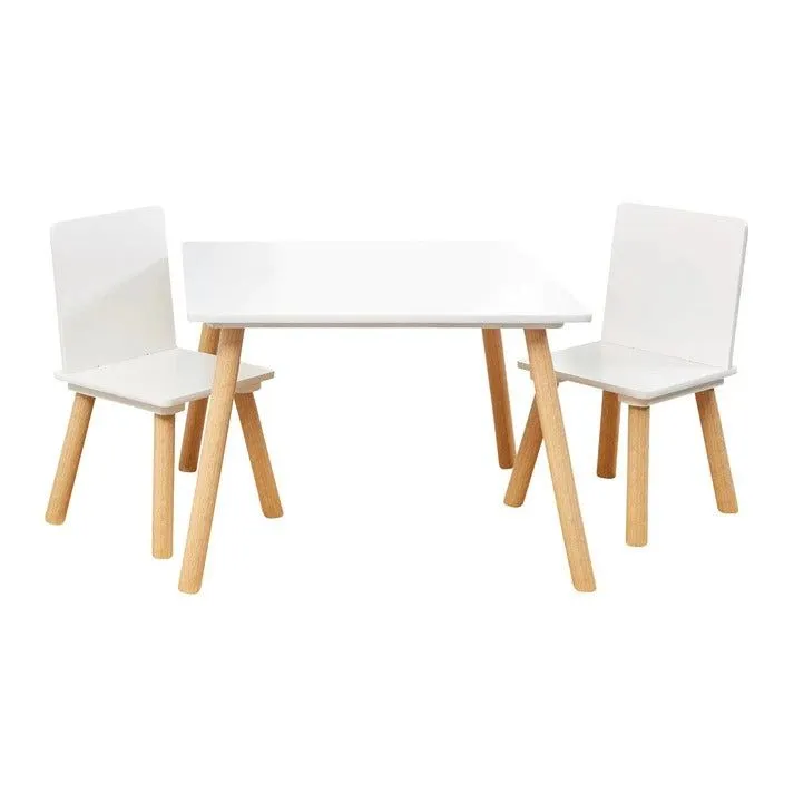 KINDER HOME Dečiji sto sa 2 stolice beli
