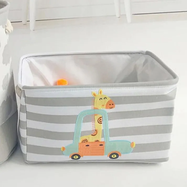 KINDER HOME Kutija za odlaganje igračaka i odeće siva