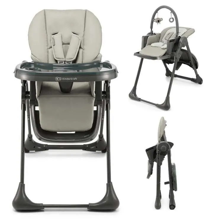 KINDERKRAFT Hranilica 2u1 Tummie/ siva