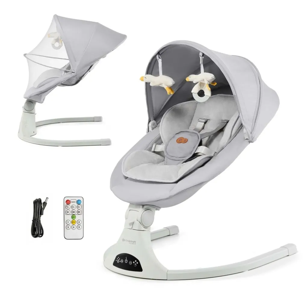 KINDERKRAFT Ležaljka Tulsy/ siva