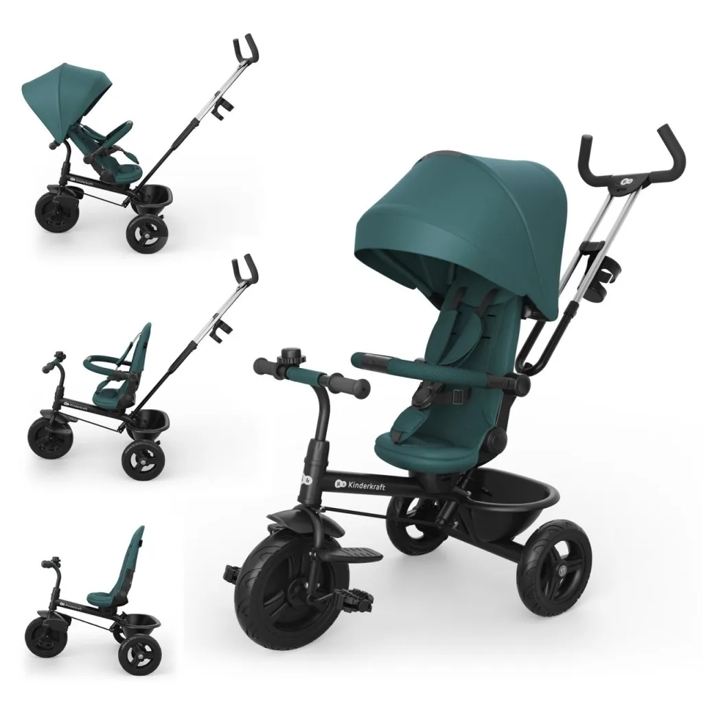 KINDERKRAFT tricikl aston 2 plus green