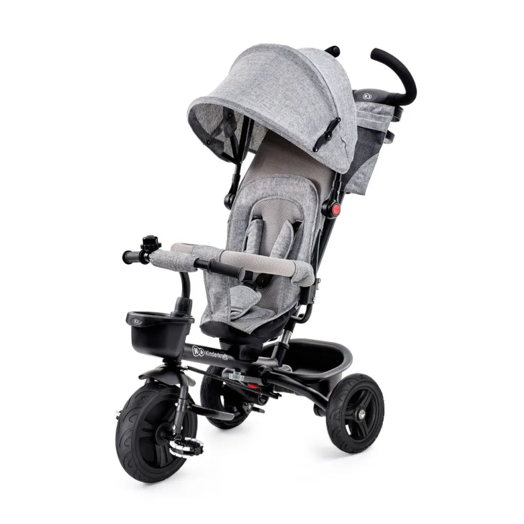 KINDERKRAFT tricikl aveo 2u1 light grey