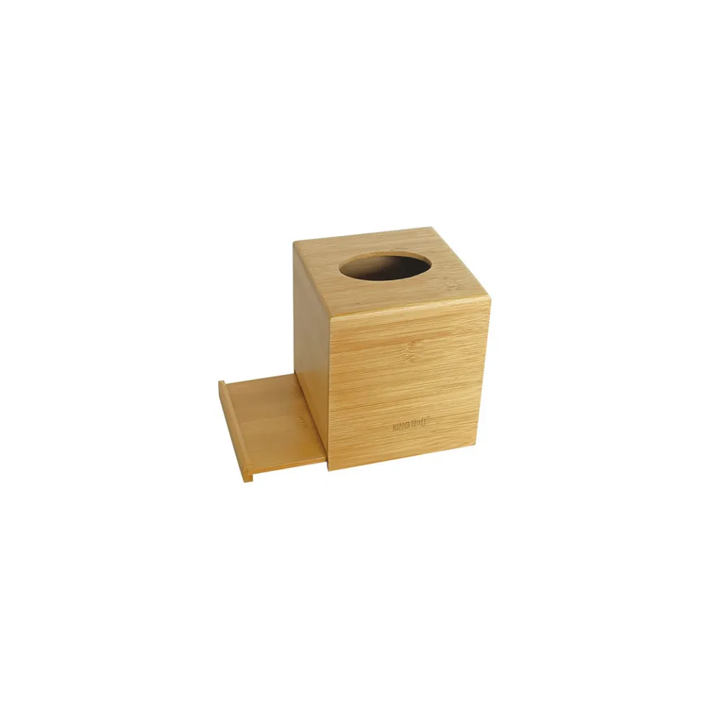 KINGHOFF Držač za papir bambus 13,8x13,8x15,6 cm