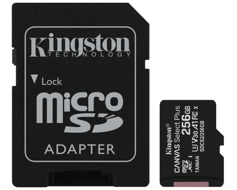 KINGSTON Memorijska kartica A1 MicroSDXC 256GB 100R class 10 SDCS2/256GB