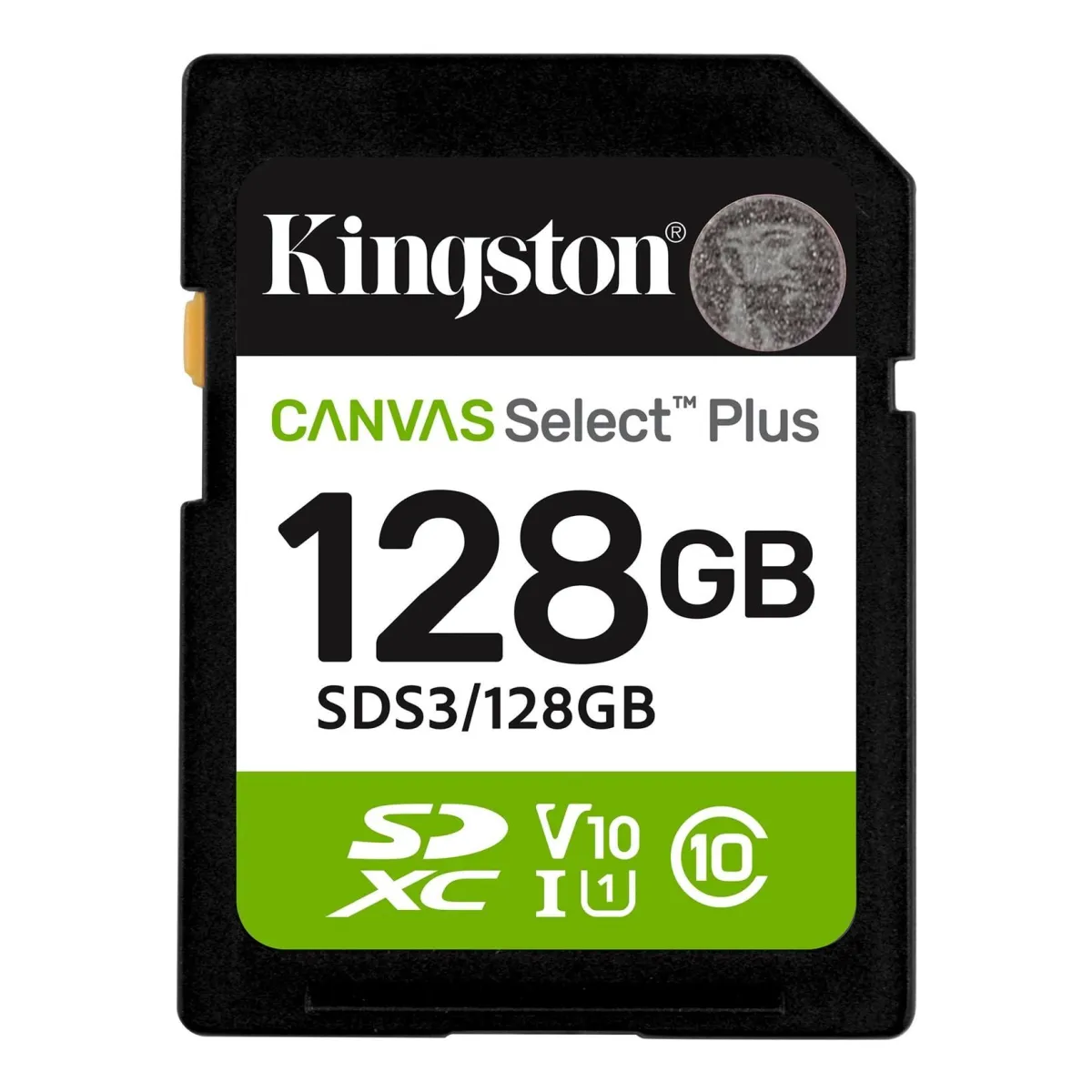 KINGSTON SD Card 128GB/ Canvas Select Plus/ SDHC Class10 UHS-1 U1 V10/ up to 150MB/s read
