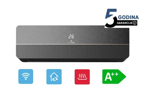 PROFILCOOL Klima uređaj PROFILOCOOL ICSD-18WIH BLACK 18000BTU A++ Inverter Wifi/GSJ/iFeel