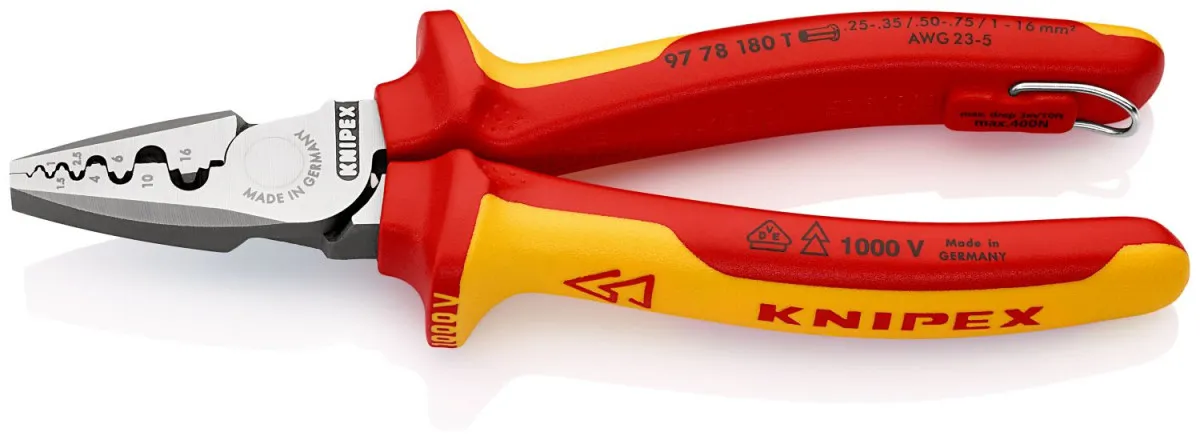 KNIPEX Klešta za hilzne 0,25-16