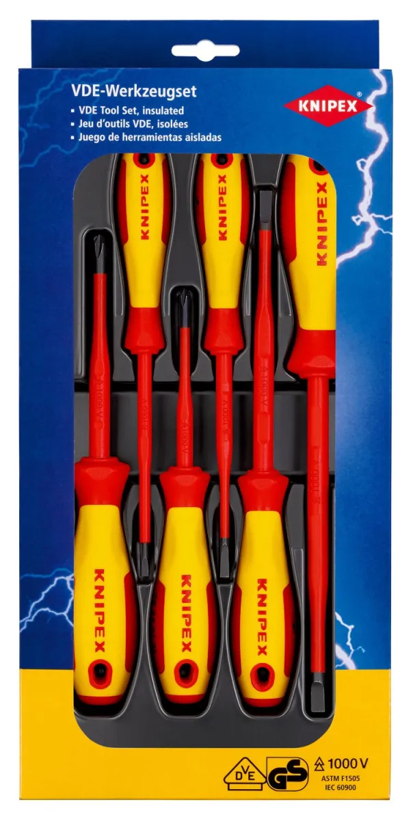 KNIPEX Odvijači slim 6/1 vde