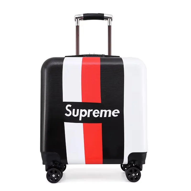 Kofer Supreme kabinski crno belo crveni EL 20