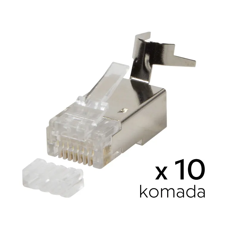 Konektor RJ45 metal CAT 7  10 kom