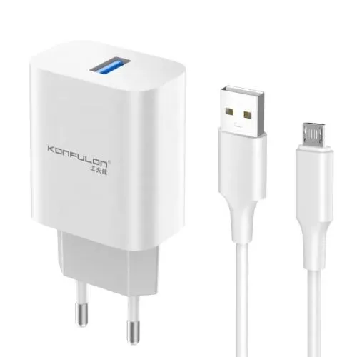 KONFULON Kućni punjač C87+USB Mikro Px22, 5V/3A