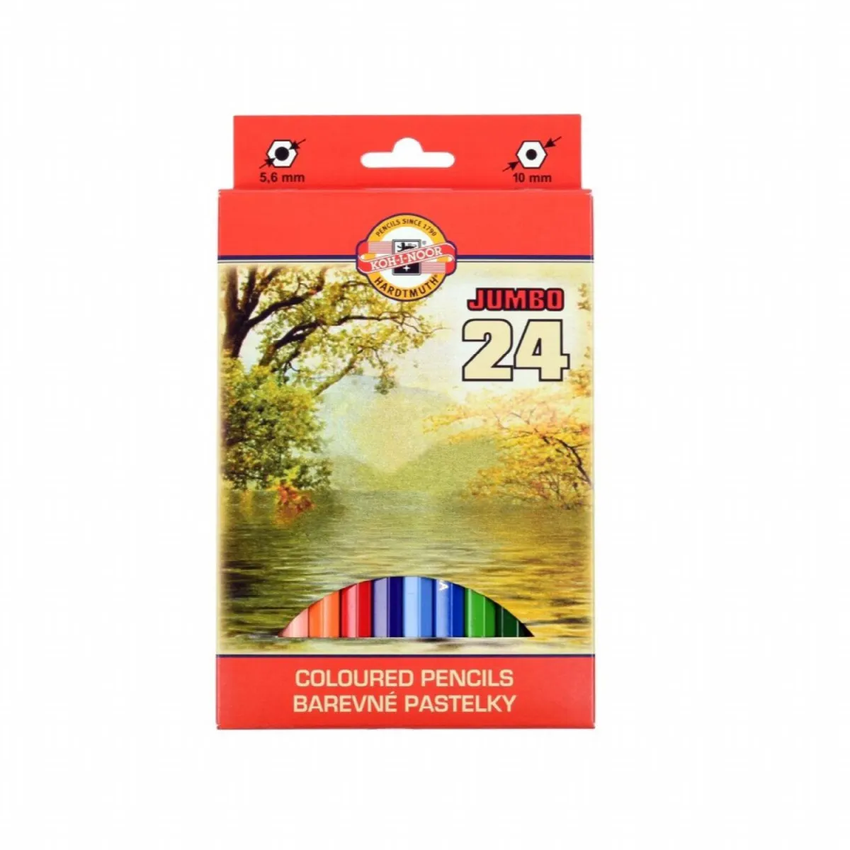 KOOH-I-NOOR Drvene bojice Jumbo, set 1/24 3384