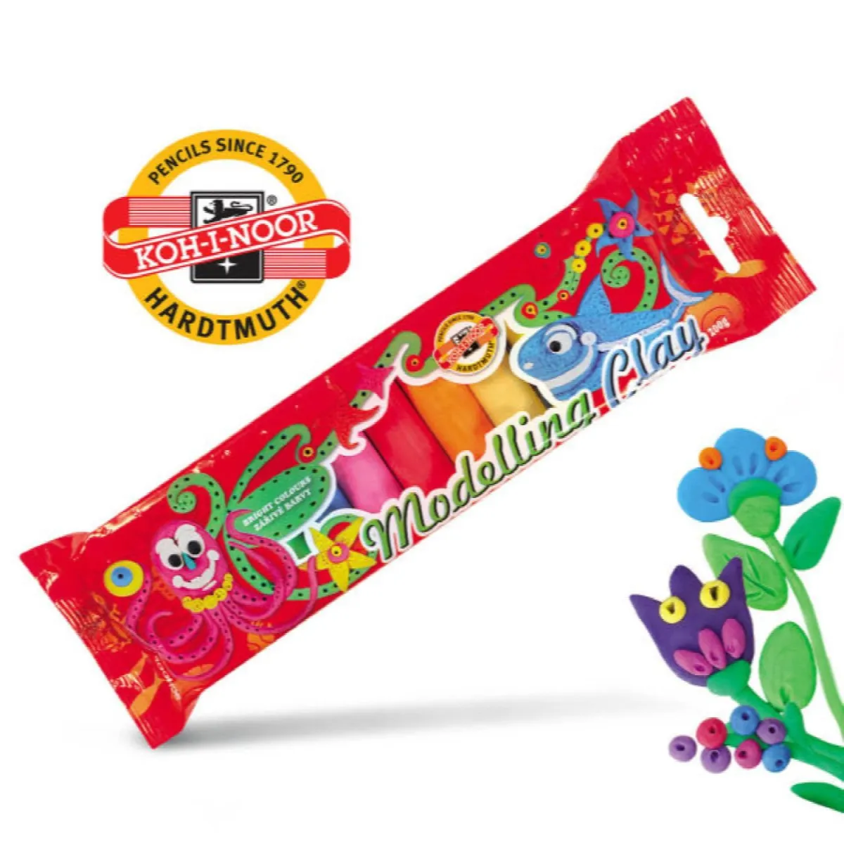 KOOH-I-NOOR Plastelin u celofanu, set  1/10