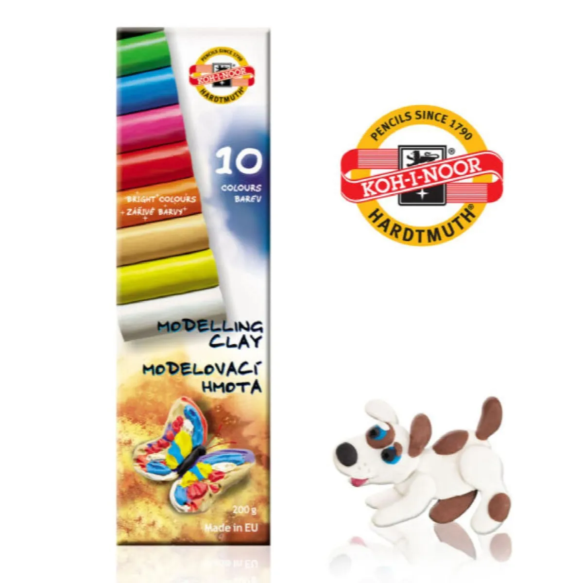 KOOH-I-NOOR Plastelin u kutiji/ set 1/10 131710