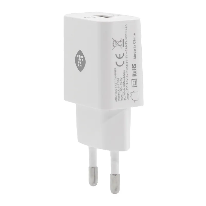 Kućni punjač Teracell Evolution DLS-TC01 Fast QC 3.0 18W sa kablom USB na Micro USB beli