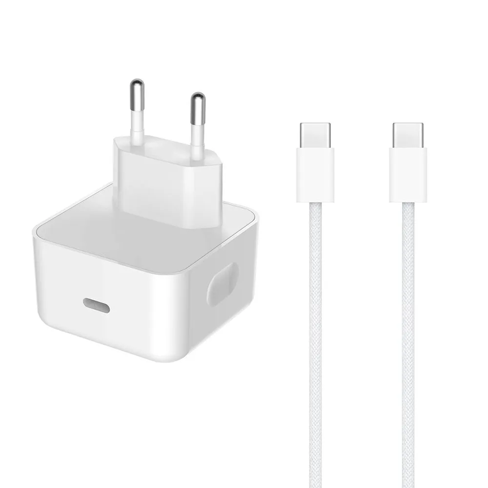 Kućni punjač za iPhone 17/AIR/17 Pro/17 Pro Max Type C na Type C 40W HQ/ bela