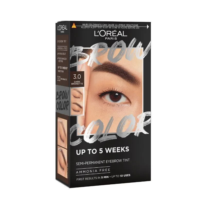 L'Oréal Paris Brow Color Polutrajna boja za obrve, 3.0 Dark Brunette