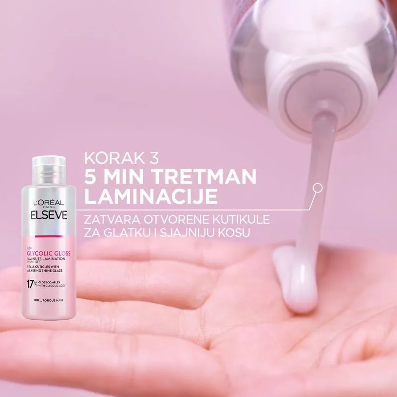 L'Oreal Paris Elseve Tretman laminacije kose Glycolic gloss/ 200 ml