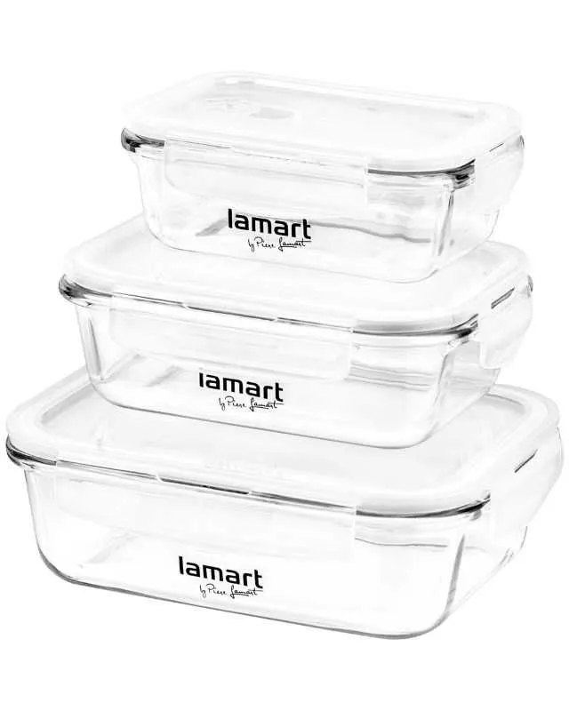 LAMART Set kutija za odlaganje hrane 3/1 LT6011