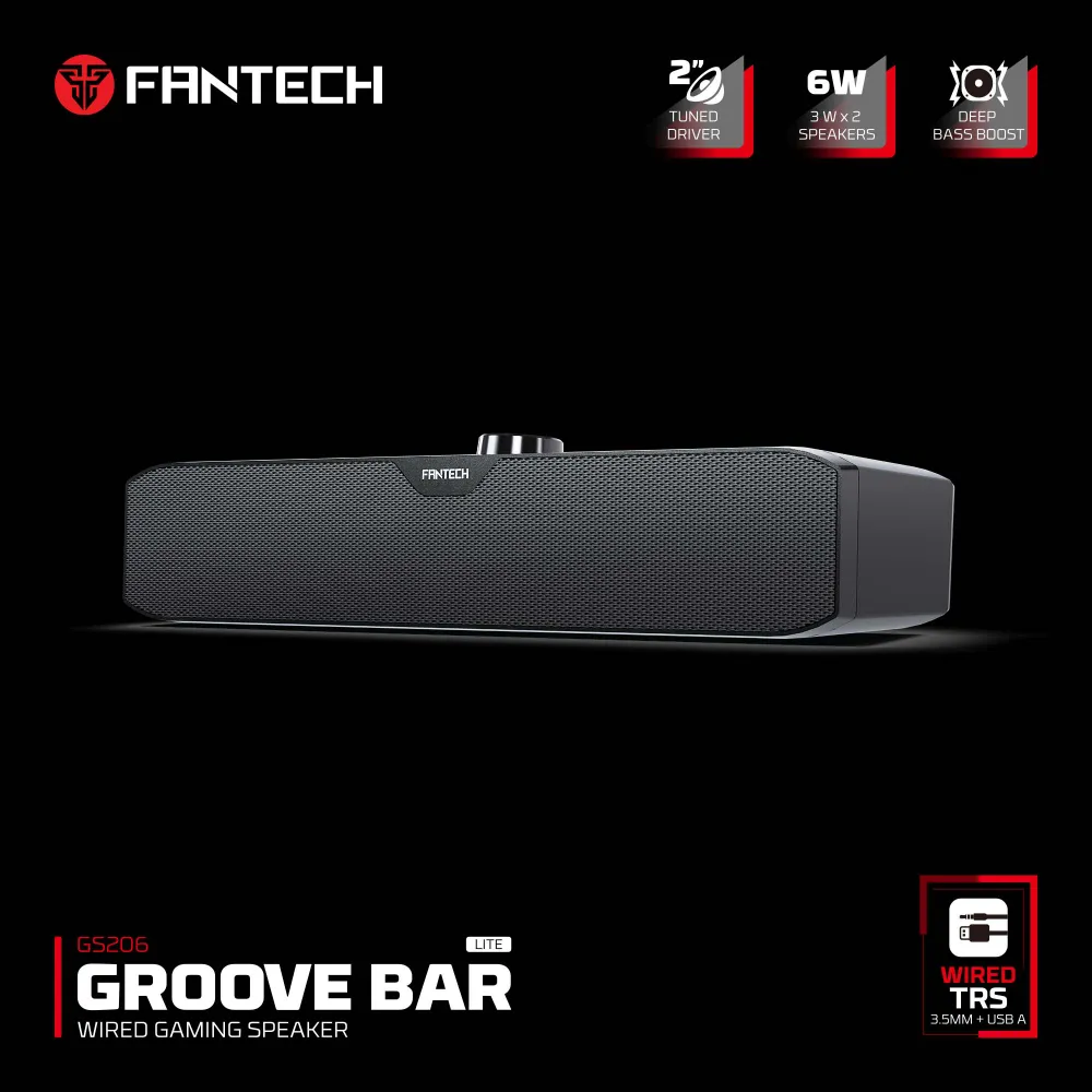 Laptop zvučnik Fantech GS206 GROOVE BAR LITE crni