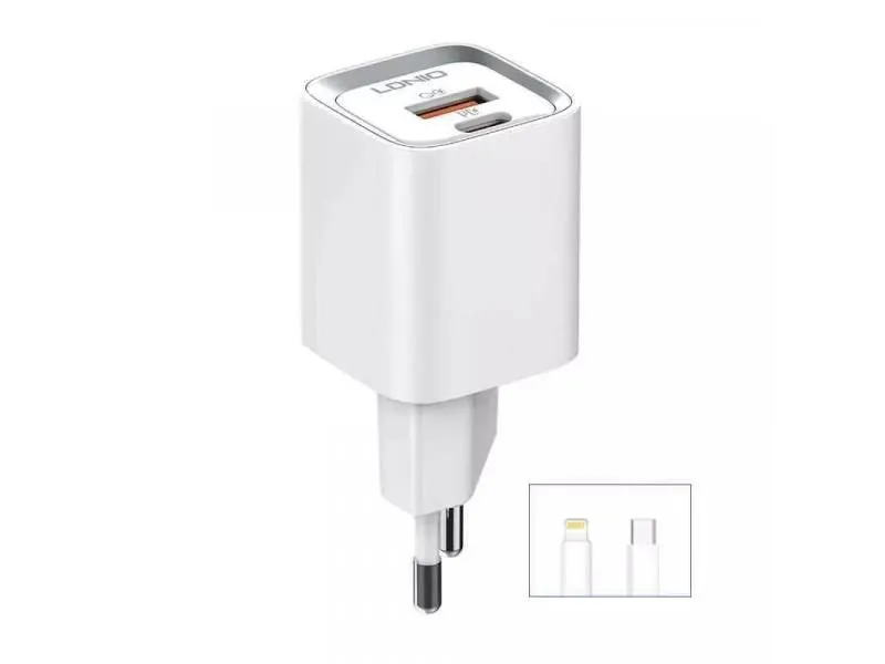 LDNIO Kućni punjač sa USB-C na lightning kablom 20W A2318C