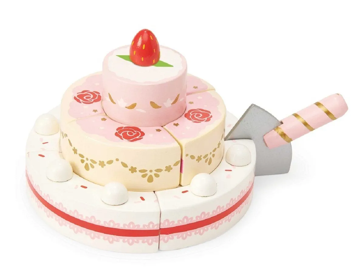 LE TOY VAN Drvena torta sa jagodama na 3 sprata